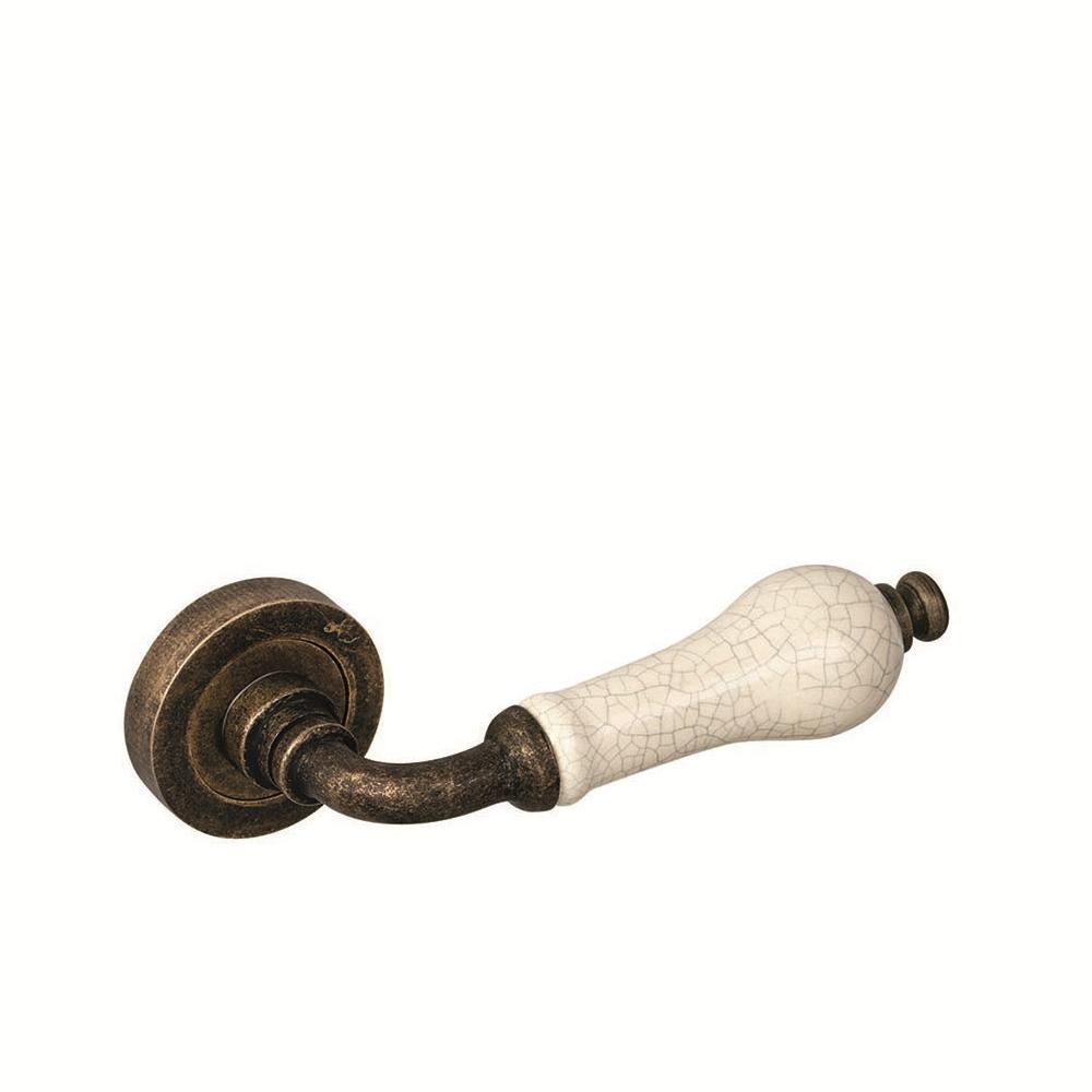 Manivela con placa Porcelana Crackele 952